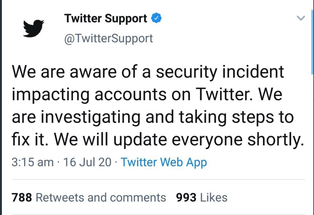 werfunnythatway's tweet photo. Meanwhile from the land called Understatement... "Incident"? Really? #Hacked https://t.co/asRdoyx7er