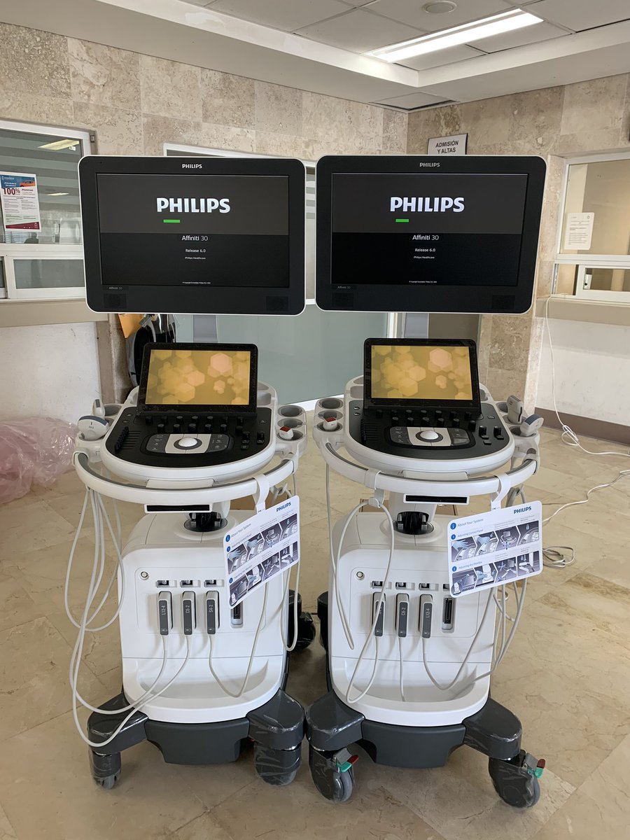 iBiomedica's tweet photo. Gemelos 😁 #Ultraonido #Affiniti30 muy bonitas máquinas espero ayuden mucho en esta pandemia. Se crearon presets para pulmón. https://t.co/AID84ATbwz