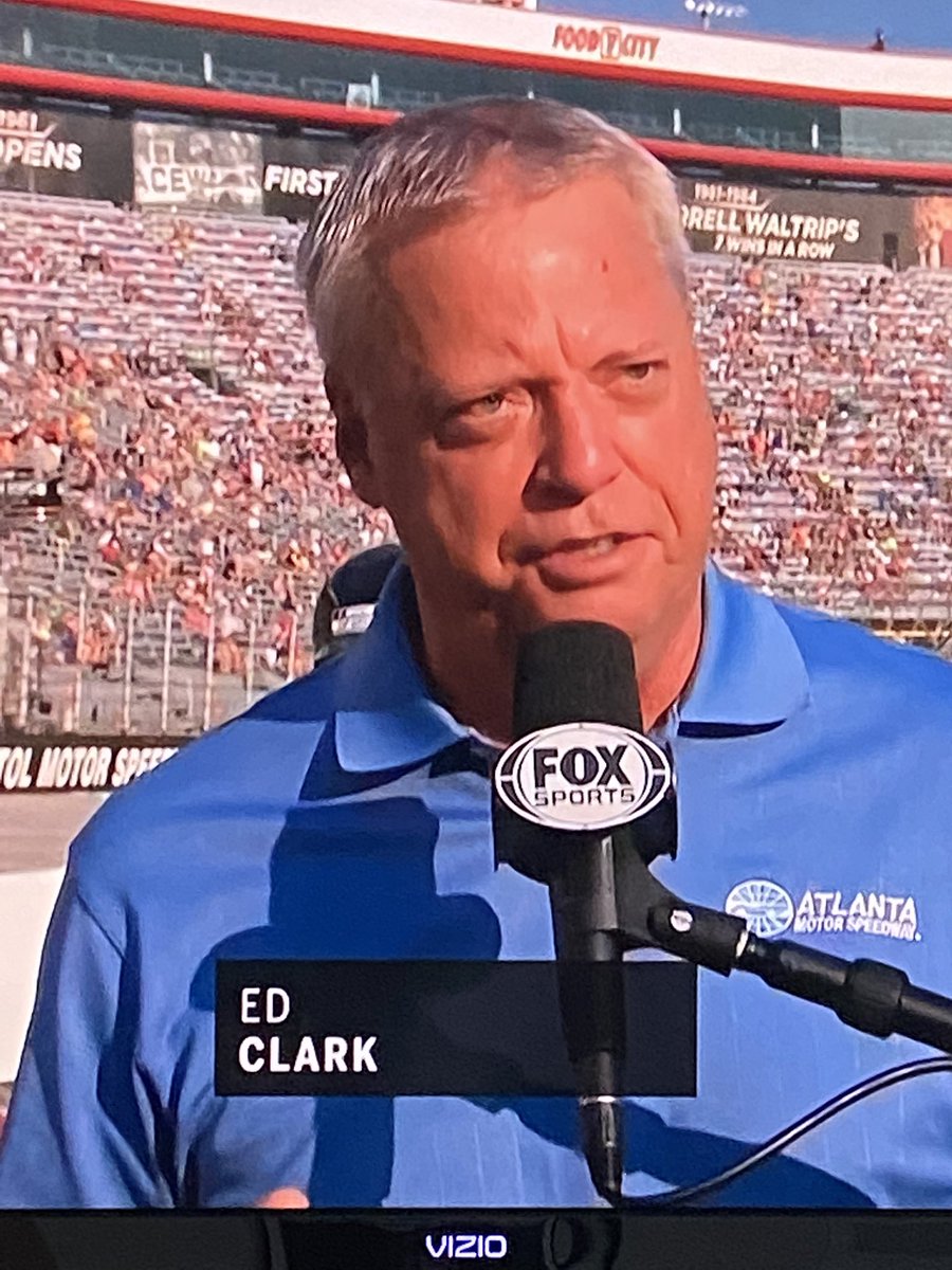 MikeBellATL's tweet image. Great to see Ed Clark from Atlanta Motor Speedway give the command to start your engines at Bristol tonight. Good dude! All Star Race on FS1 right now