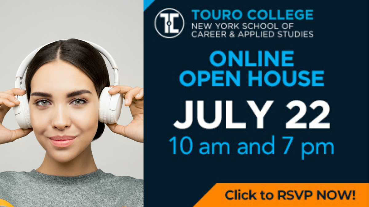 Touro NYSCAS - Virtual Open House July 22nd nyscas.touro.edu