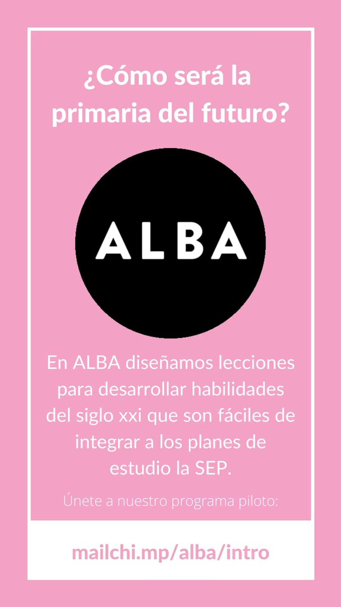 ALBA_System's tweet photo. ¿Eres #docente de #primaria? En ALBA nos basamos en el Mundo Natural para desarrollar los fundamentos de la creatividad, la adaptabilidad y la colaboración. Ingresa a https://t.co/T3W9owAt8O para participar en el programa #gratuito. https://t.co/aaD8Sum62A