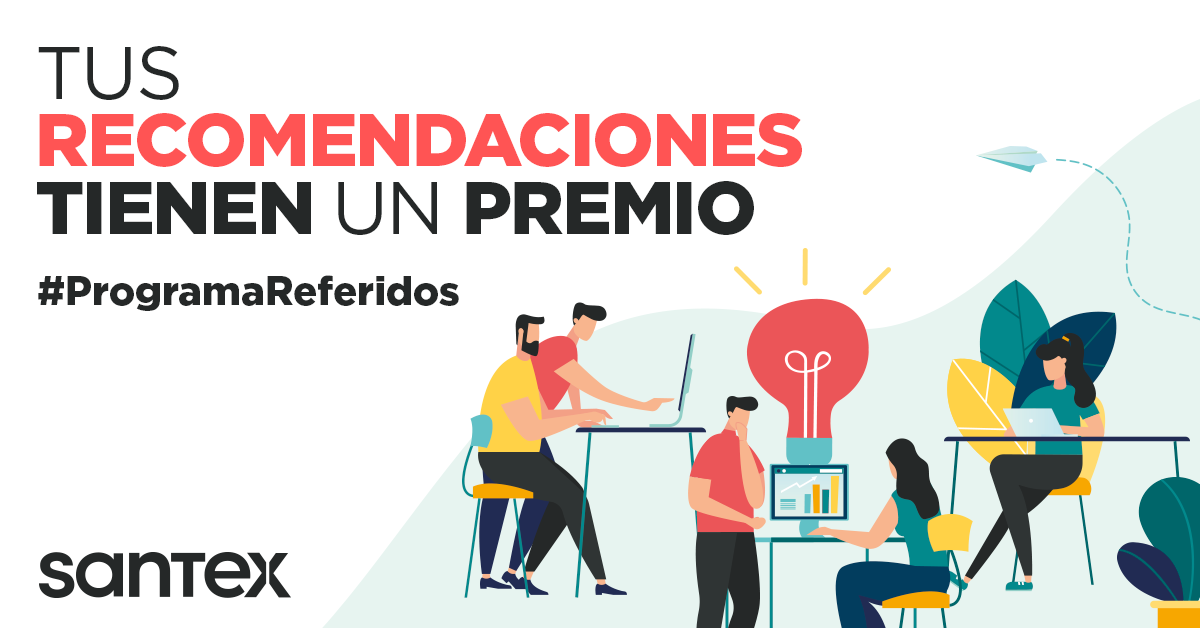 🔎Queremos seguir ampliando nuestra #comunidad y para eso necesitamos de tu ayuda 💪. 

💰 ¿La recompensa? Si recomendas un candidato y comienza a trabajar en Santex te damos un incentivo de 900 dólares por haber agrandado nuestra comunidad.

¿Te sumas?