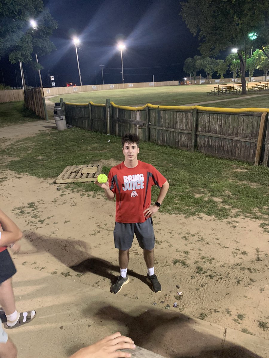 WOSluggers's tweet photo. Sluggers go 1-1 to end the season last night. Big thanks to all our fans for the support all season! Go Sluggers! Congrats @sfolz12 for winning the game ball and bringing the juice! https://t.co/dNeYx5GYUb