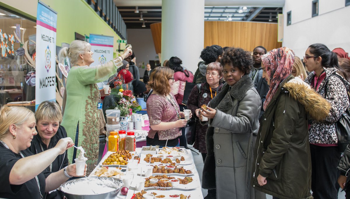 QaisraShahraz's tweet photo. Fab memory of our 1st @MACFESTUK event at Harpurhey campus @TheMcrCollege thank u so much @sill1968 for being the first college to open its arms to #MACFESTUK with amazing #arts &amp; #culture activities - celebrating #Diversity diversity- hope to be hosted again-#SpreadHoneyNotHate https://t.co/Kr3LJ4m3Y5