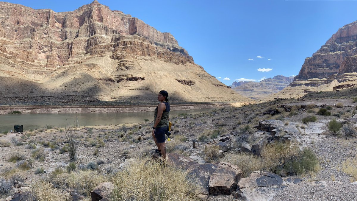 jill_geee's tweet photo. Really enjoyed my first ever helicopter ride over Grand canyon. 

Always flying high w @AllanRodae 🚁 https://t.co/hp5dAHxhc2