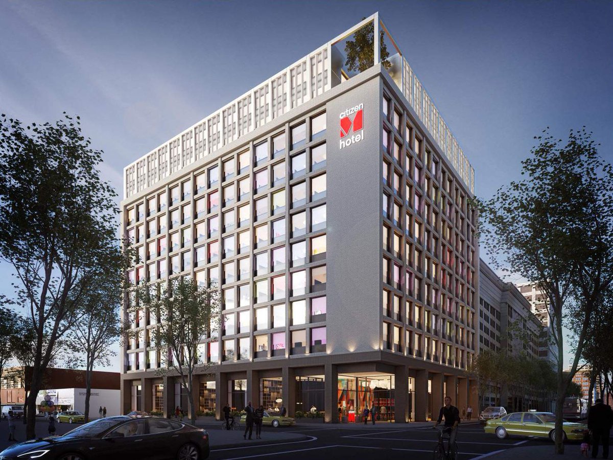 PerlaOnBroadway's tweet photo. It’s exciting to watch our new neighbor, CitizenM Hotel
moving along so quickly using the prefabricated modular
units. A welcomed addition to the #DTLA neighborhood and
scheduled to open later this year.  #DTLANeighborhood #DTLARealEstate https://t.co/KR8RaKL1XN