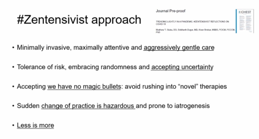 Being #Zentensivist - what is it?

Protecting children from iatrogenic harm during #COVID19 #pandemic - by <a href="/sgdambrauskas/">Sebastián González-Dambrauskas, MD 👨‍⚕️🏥🌎</a> et al
 
“Fear of disease killed more men than disease itself .”

—Mahatma Gandhi

#PedsICU #ICU #zentensivism 

👇🏼👇🏼
onlinelibrary.wiley.com/doi/full/10.11…