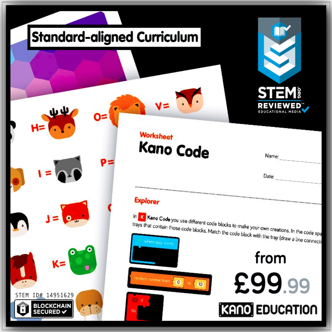 stemceo's tweet photo. The @TeamKano Creative Computing Curriculum, vetted by @stemdotorg, includes a year of lessons to challenge students to problem-solve, think critically, understand technology, code and create art, games, and music. #STEM #STEMReviewed 🔐
Learn more: https://t.co/QXCIf1ZaYu 🛒 https://t.co/lh13jD9P9k