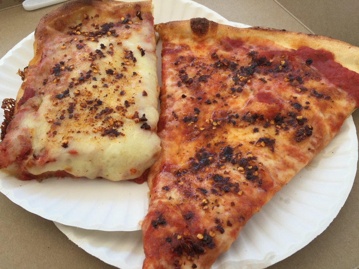 DevilsEnvySpice's tweet photo. NYC pizza 🍕 topped with #DevilsEnvySpice 🌶 our personal favorite 😉😋 https://t.co/uSbiAyaeWM