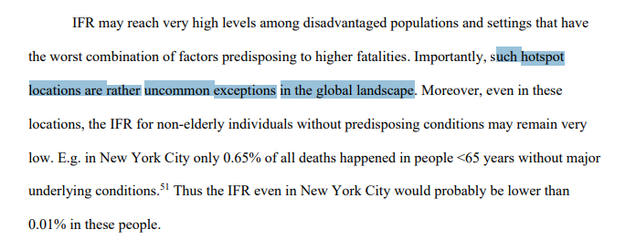 36/n Also, another statement that is incorrect and has remained in each version - that disadvantaged populations/settings are uncommon exceptions in the global landscapeThis remains simply untrue