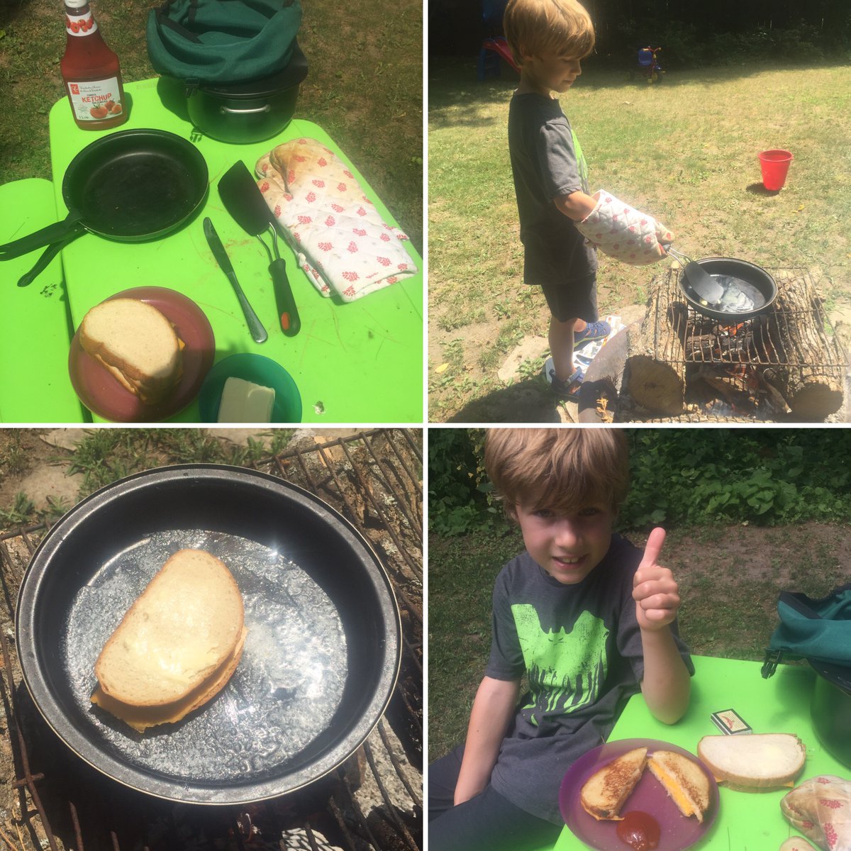 Check out the delicious grilled cheese sandwiches made by these happy campers for Week One's #YCamp Outdoor Cooking activity! 

Learn to make no bake brownies this week at youtu.be/FMOvE9KWBMA