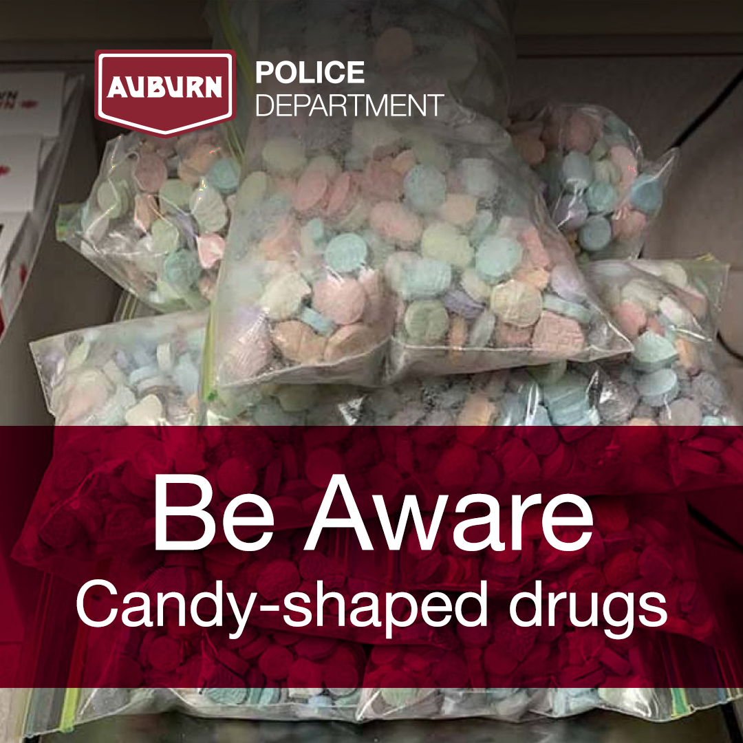 CityofAuburnIN's tweet image. APD Chief McCoy wants citizens to be aware that the Drug Enforcement Administration is warning of methamphetamines made to look like bits of candy or children’s vitamins. They have been found in Ohio and law enforcement believes they could spread into more of the Midwest.