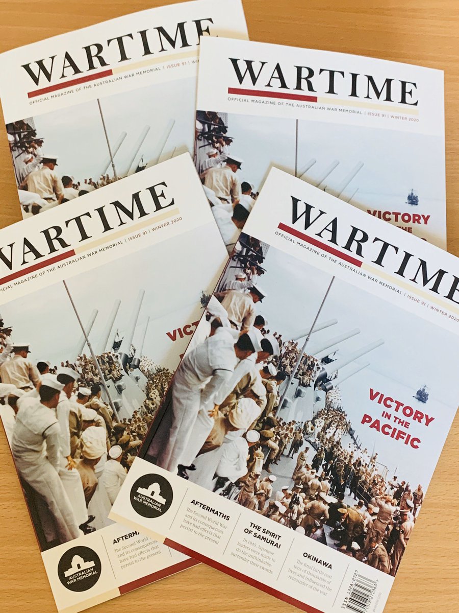 KarlJames_1945's tweet photo. Out now! The Winter issue of the @AWMemorial’ “Wartime” magazine looking at #VPDay &amp; the end of #WWII. This issue features articles from Sir Antony Beevor, @sauldavid66, @kristenauthor, &amp; others. Like n RT for a chance to win 1 of these 4 copies. https://t.co/TQ2mNLnJS1