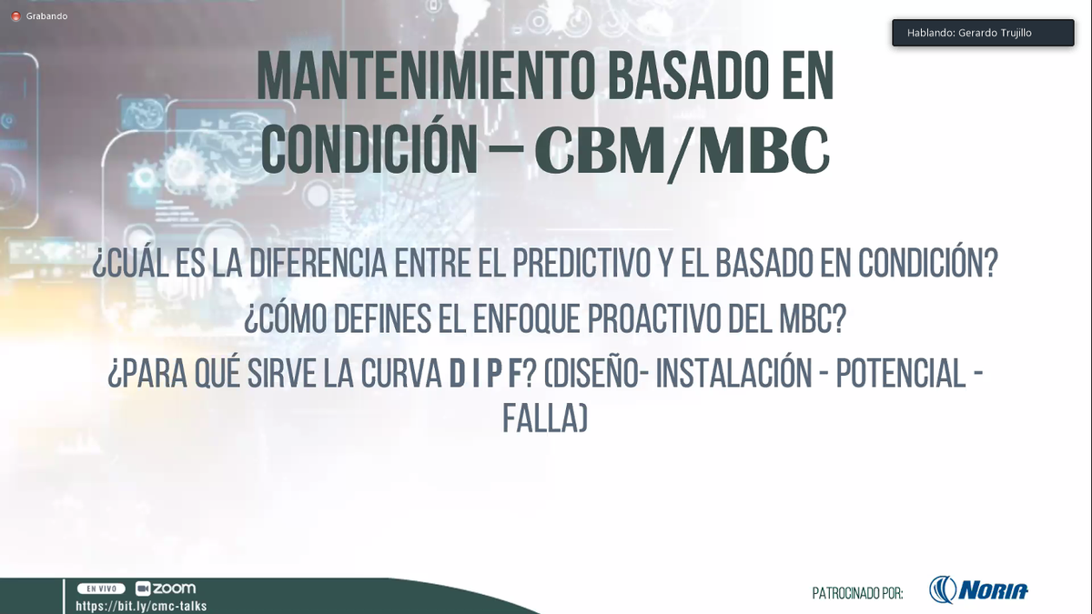 engineer755's tweet photo. #CMCtalks #mantenimento #Predictivo #CBM Excelente charla la del día de hoy que reveló una gran verdad que muchos ocultan: El mantenimiento "predictivo" es un eslogan comercial que no se puede tomar literal. @NoriaCorp @predictiva21 @Dirareliability @armsreliability https://t.co/j9PDKwPLQr