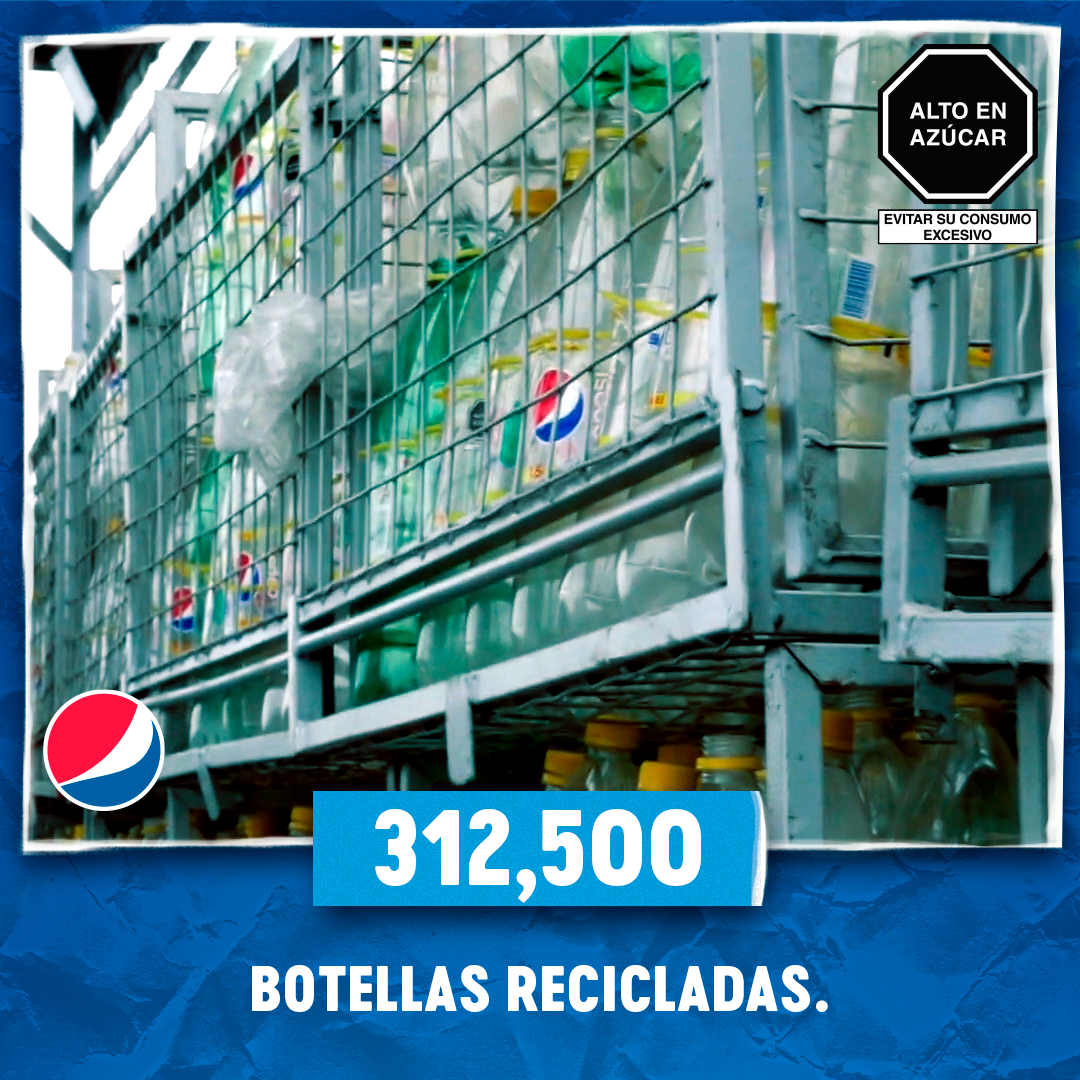 PeruPepsi's tweet photo. Mira el impacto que han tenido las mascarillas hechas a partir de tus botellas de Pepsi Renovable gracias al programa #BotellasQueEmpoderan ♻️🤩 https://t.co/7lpmNQFLE5