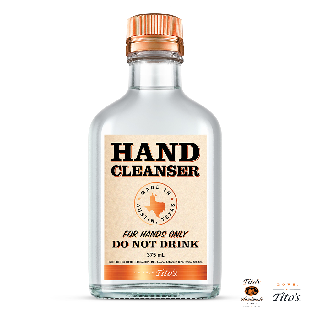 TitosVodka's tweet photo. We’re distributing 27,000 bottles of Tito’s Hand Sanitizer to the El Paso community for free through a contactless drive-through pickup on Saturday, September 12 from 9am-2pm MT, or while supplies last. #LoveTitos