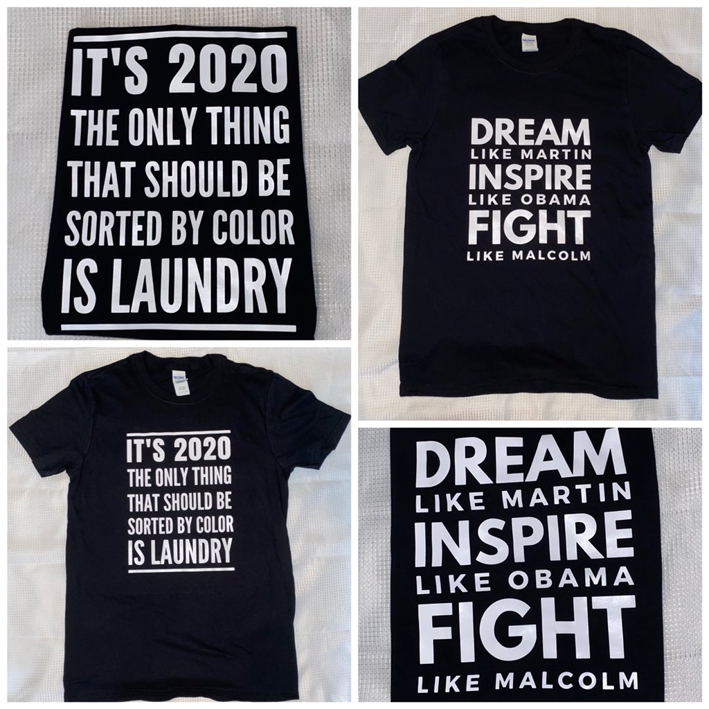 ilomilojay's tweet photo. hey guys!! my aunt &amp; i are currently making + selling black lives matter/equality t-shirts!! they’re $15+$5 shipping. dm me or reply for one i would love and appreciate the support!!

even a simple like &amp; rt could help us find people interested in supporting us :) https://t.co/ismnDfHNRH