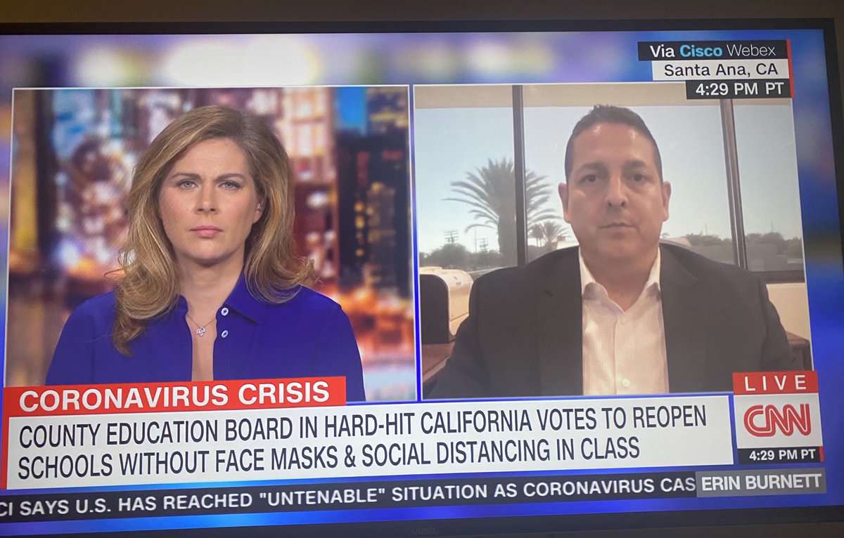 lynettewsocial's tweet photo. Superintendent @jerryalmendarez is bringing @santaanausd to the nation on @cnn So proud to be #SAUSD #WEareSAUSD https://t.co/2sp7qvJtUI
