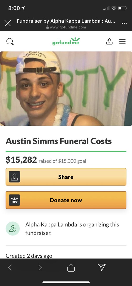 We are proud to say that have reached our third goal of $15,000. From the entire Chi chapter to every single one of you that donated, shared, and everything else, thank you. We are eternally grateful. Keep sharing &amp; posting #ForSimms