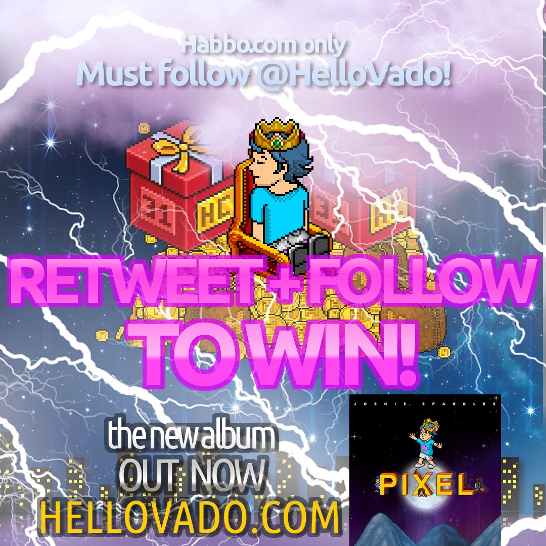 HelloVado's tweet photo. 🚨 RETWEET + FOLLOW TO WIN! 🚨
⭐️31 days of #Habbo CLUB!!⭐️

💜 There will be 8 winners in total! 💜TAG AS MANY FRIENDS IN DIFFERENT TWEETS TO WIN 20 CREDITS AS WELL!💜

@Habbo.com only, ends 31st July strictly. #VadoRTComp #PIXEL✨ Must follow @HelloVado

https://t.co/KcKqNwRt0K https://t.co/2HV5bMQayc