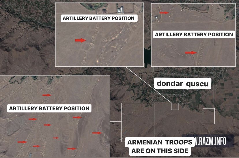 “The Azerbaijani side has surrounded its own population with artillery batteries, making them a target, and then complained that the Armenian forces fired in that direction,” she said on Facebook where she posted images of the Azerbaijani artillery around the village.”(pt10)