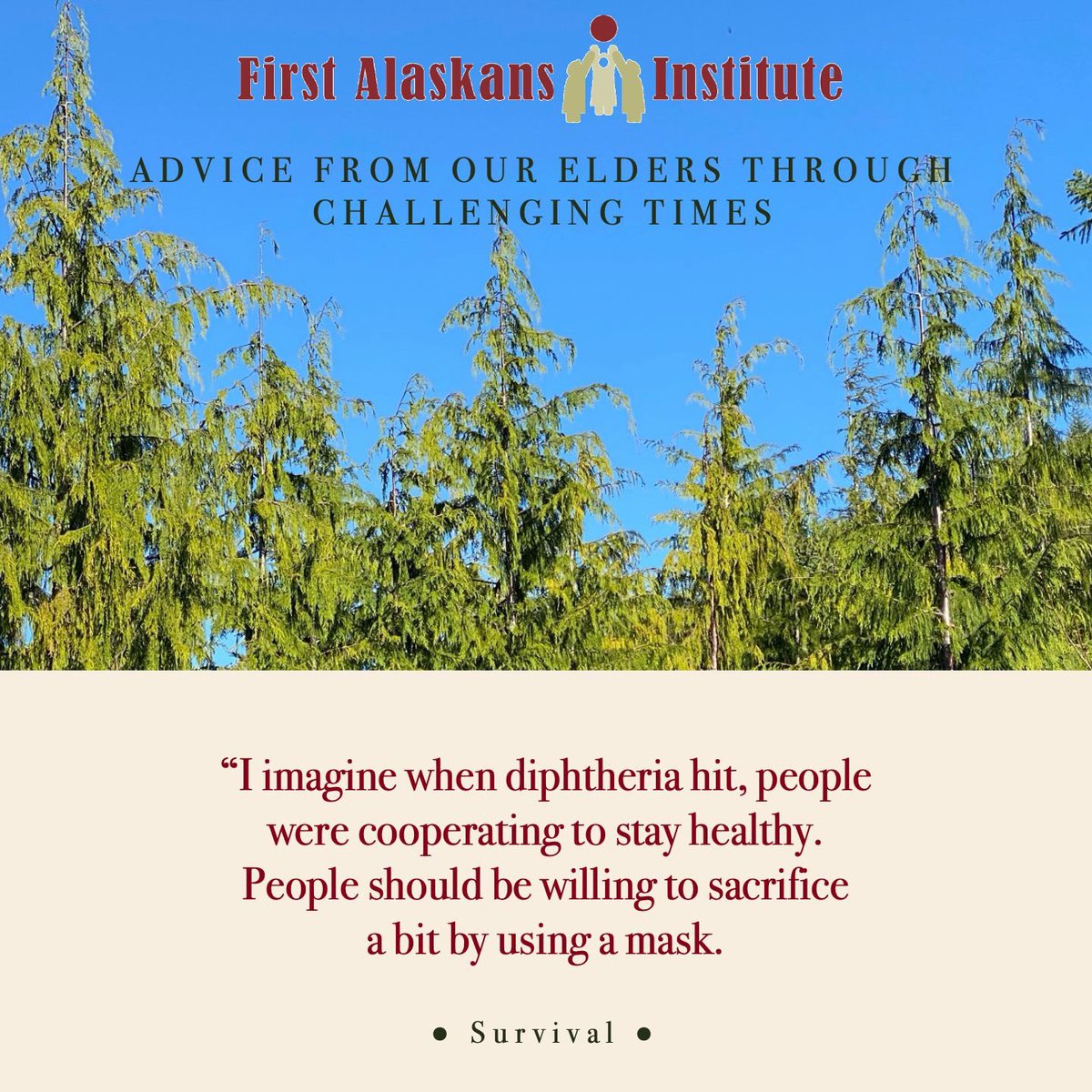 firstalaskans's tweet photo. We have connected with Elders to make sure they are feeling healthy and strong and have all they need. We are sharing some of their rich wisdom and teachings to help us navigate through this time. #BeingGoodRelatives #AdvancingOurWaysofLife https://t.co/99D5MjQZaY