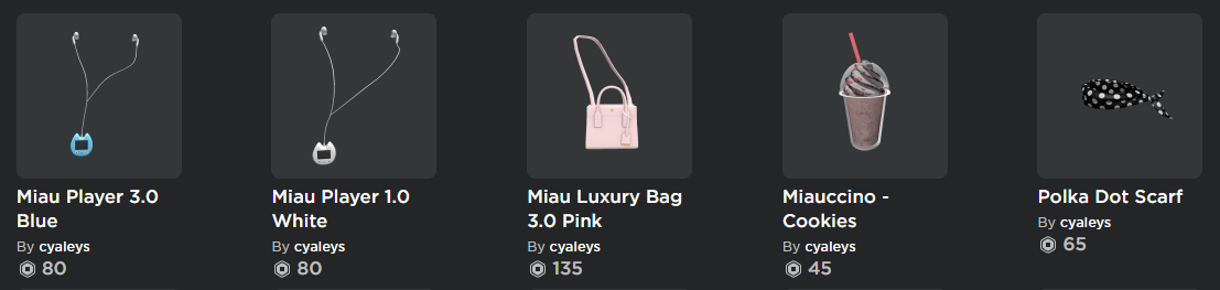 Cyaa On Twitter Here It Is Tomorrow I Want To Upload The White Miau Luxury Bag And More Miau Players Let Me Know Which Colors You Would Like And Your Avatar - miau luxury bag 3 0 black roblox