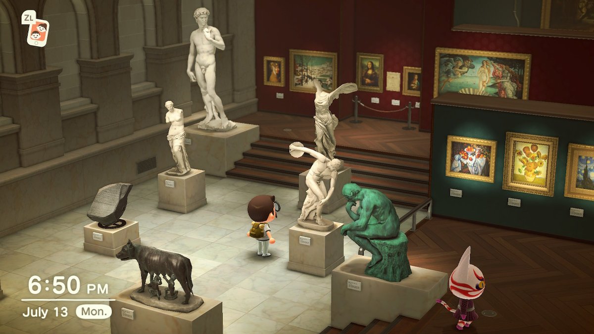 Hey so I completed my museum in  #AnimalCrossingNewHorizons  .I think I might miss museums more than I miss live music. And I miss live music A LOT.Specifically I miss spending time in museums with friends. Which is what you get to do in the game! (Here be a thread).