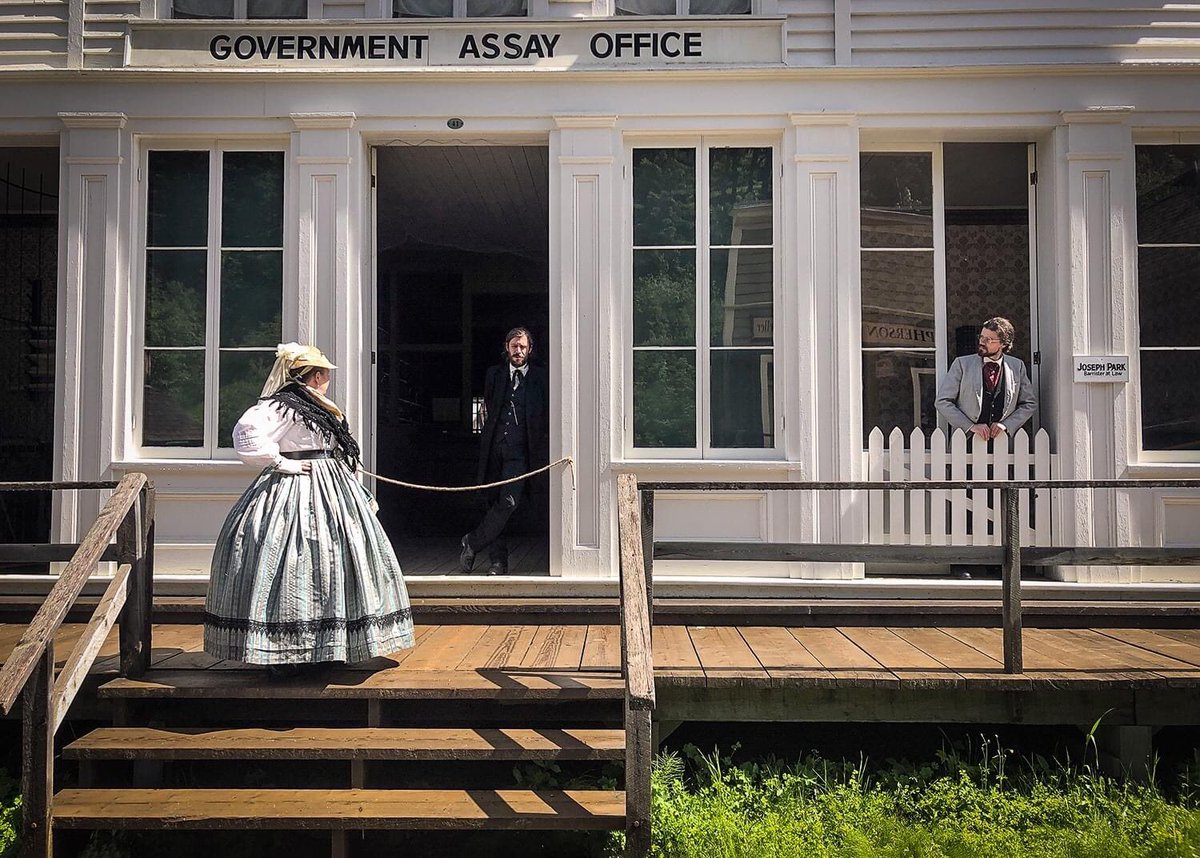 Miss Wilson, Captain Ball, and Mr. Park... social distancing in the sunshine! 🌤