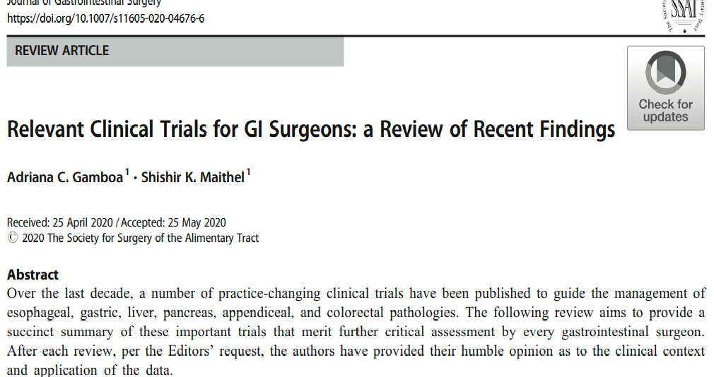 Christianpaez_'s tweet photo. Relevant Clinical Trials 4 GI Surgeons! Amazing work- @acgamboamd´s Review @EmorySurgery 
Other?@salo75 @villesallinen @AntoninoSpin  @DissanaikeMD @DrThawabeh @juliomayol @Cirbosque @pferrada1 @SWexner @MarkSeamonMD @ProfW_edinsurg @TecSurgeon @kmattox1 
>https://t.co/Soi4kKuCT8 https://t.co/YBs3Jvi80c