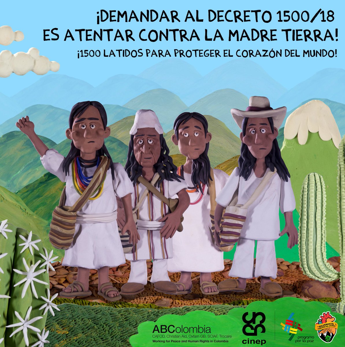 CIT_indigena's tweet image. #1500Latidos en defensa de nuestra fuente de vida, los ríos son las venas de la madre y los minerales son sus órganos y entrañas. El Decreto 1500/18 protege y salvaguarda el territorio y sus guardianes que son los Pueblos indígenas de Sierra Nevada de Santa Marta.