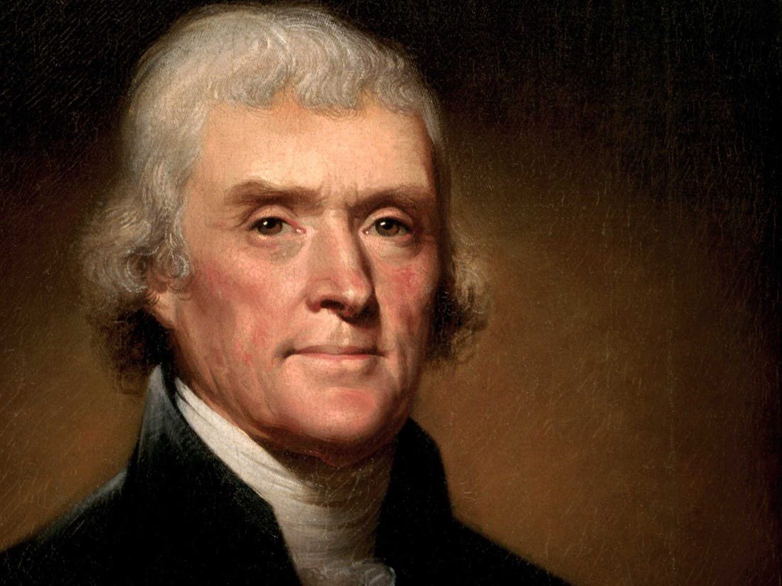 Thomas Jefferson was a true renaissance man, being the creator of the Declaration of Independence, the swivel chair, and an illegitimate slave family. Not only did he father 6 kids with Sally Hemings, he took credit for her brother’s architecture within Montecello. What a loser!