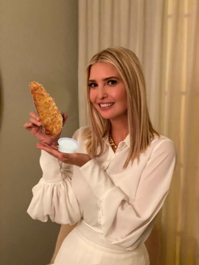 IvankaHolds's tweet photo. A #chicken tender (and a cup or #ranch dipping sauce!) https://t.co/B8UqnY6ZV9