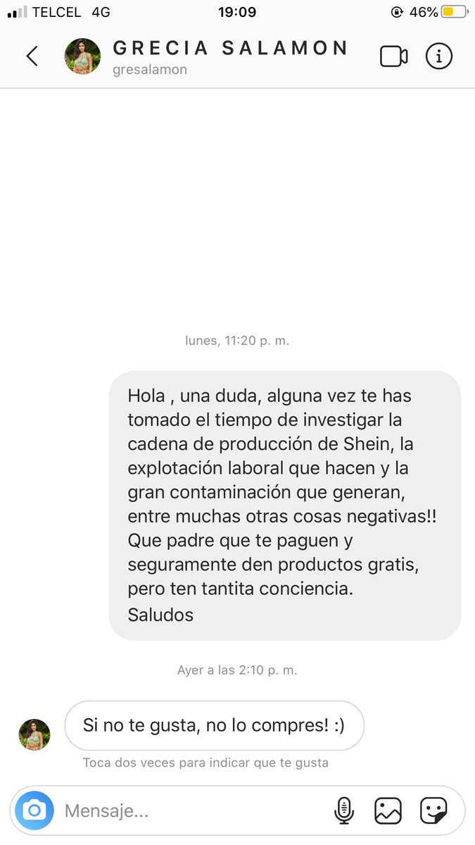 ReginaduTilly's tweet photo. Por este tipo de personas “con un cacahuate en la cabeza”  el mundo sigue sin cambiar, qué lástima que personas así que tienen la oportunidad de hacer cosas positivas  hagan lo contrario.  @GreSalamon 
#SheinOnYou #fastfashion #Mexico #sustentabilidad #moda #Shein https://t.co/SN4qSFTKvG