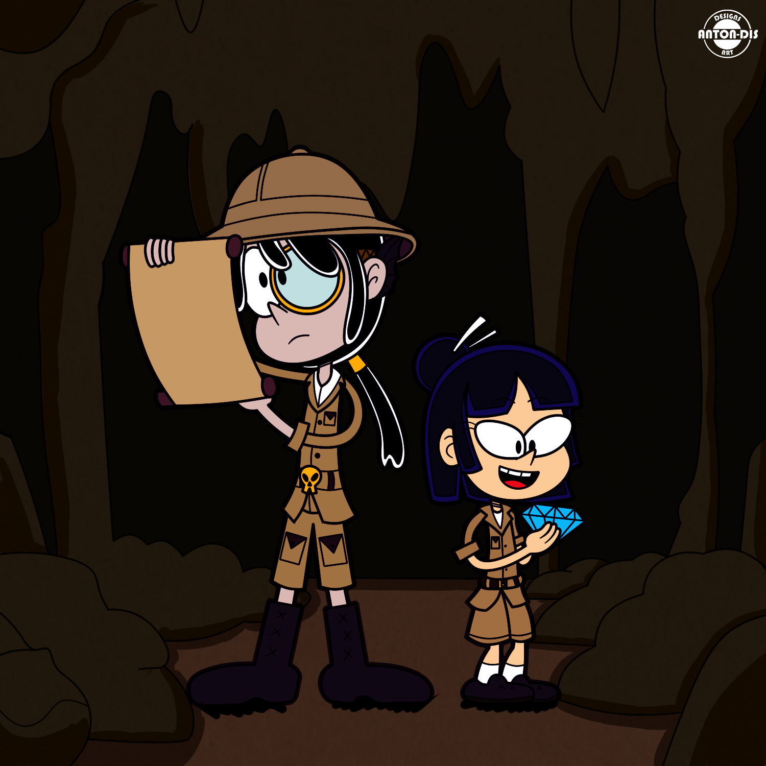 Anton-Dis (Open Commissions) on X: [Contest Entry] Cousin's Hobby For @ lioxdz Sin Kids Contest Lyserg is showing her Cousin Bed Loud (Leni's  Adoptive daugther, a OC from other Artist) his hobby. #TheLoudHouse #
