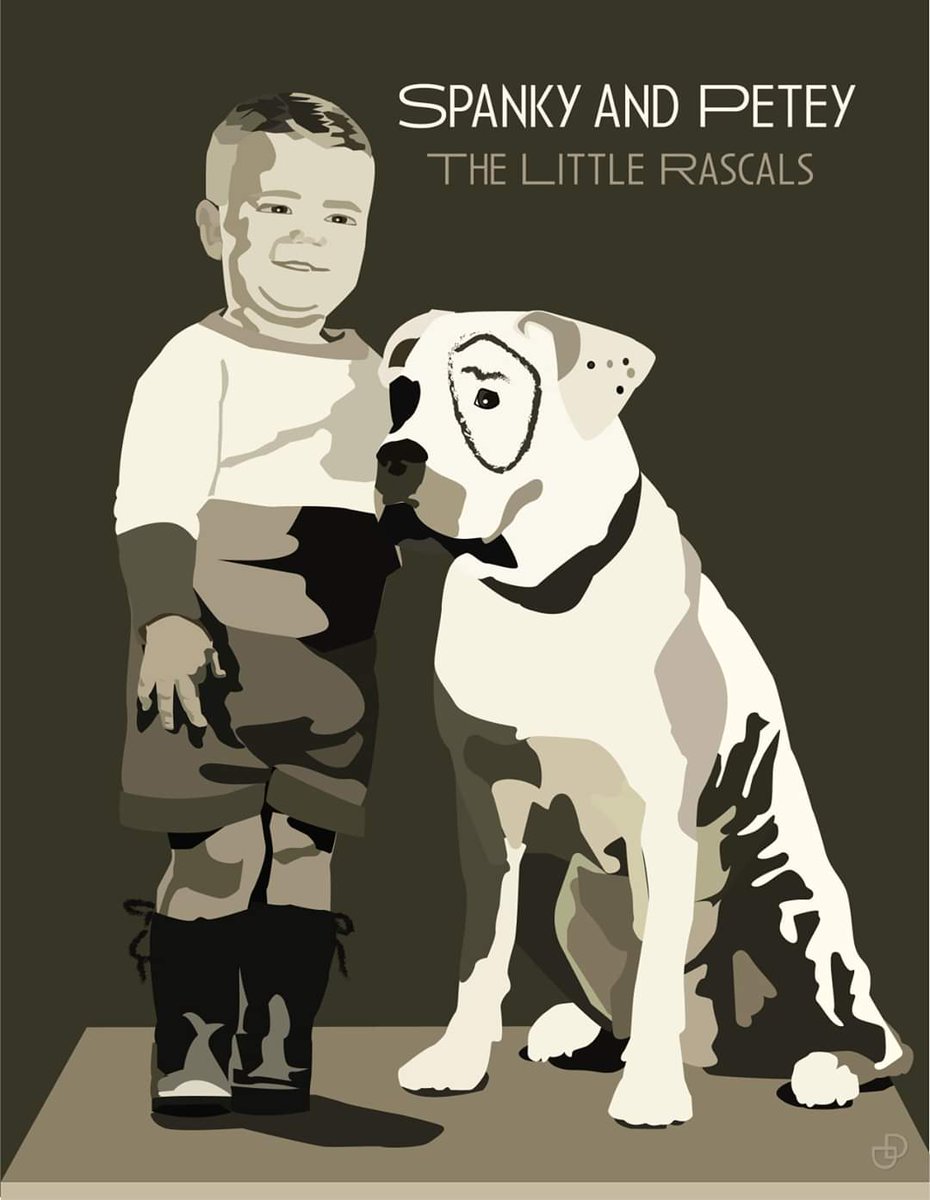 DebraDdesigns's tweet photo. Another Pit Bull Hero.

Spanky and Petey of The Little Rascals
Created using Adobe Illustrator
by Debra Draper

#Spanky #Petey #Pitbulls #dogsoftwitter #20thCentury #art #illustration #GraphicDesigner #adobeillustrator https://t.co/qwTDQdEC0B