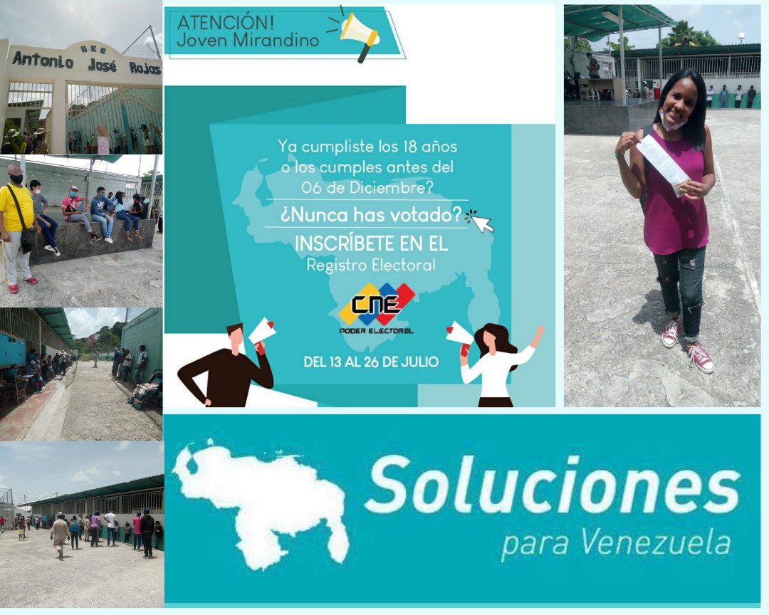 MirandaJspv's tweet photo. Jóvenes deciden tener en sus manos el derecho de decidir. Hoy Soluciones para Venezuela se encuentra en el municipio #PLAZA Parroquia #Guarenas acompañando e invitando a la juventud a dar el primer paso para ser partícipes de la reinstitucionalización del país. #EstoTieneSolucion https://t.co/WavE6f7DO3