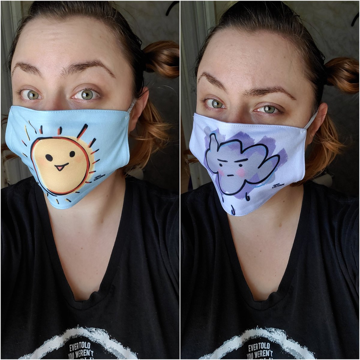 KayRoseBee's tweet photo. 197/366
My masks came in today, right before I had to go to the grocery store.
Wear your fucking masks 😷
🌞🌧️ Mask designs by @JackieDeeArt
#Project366 #selfie #greeneyes #myface #SPNFamily #grumpycloud #happysun #mask #quarantine #WearADamnMask #WearAMask https://t.co/VJV00gFHuN