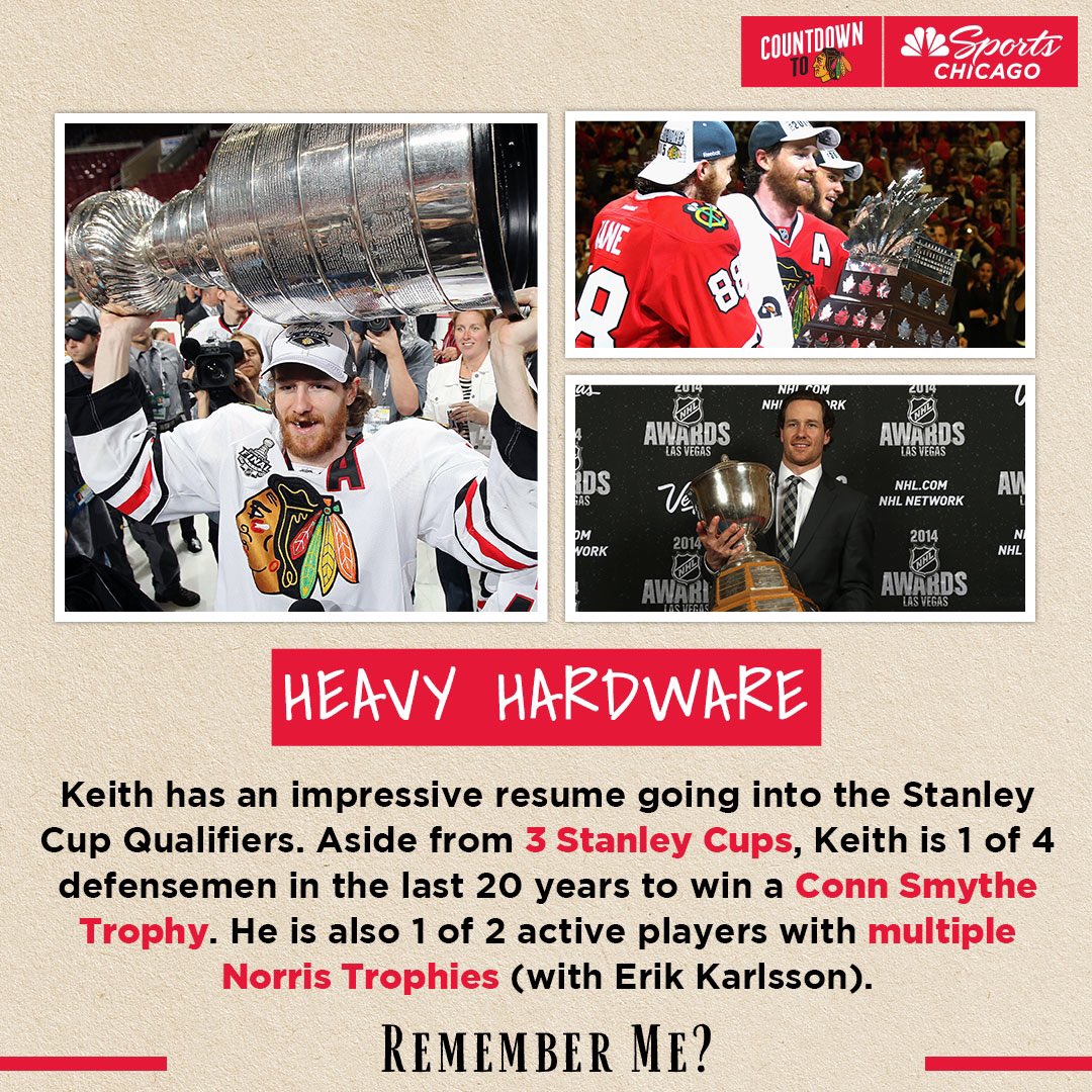 CHSN_Blackhawks's tweet photo. Here's your reminder that @DuncanKeith is one of the most proven blueliners going into the Stanley Cup Qualifiers 🏒 https://t.co/SMug7blMce