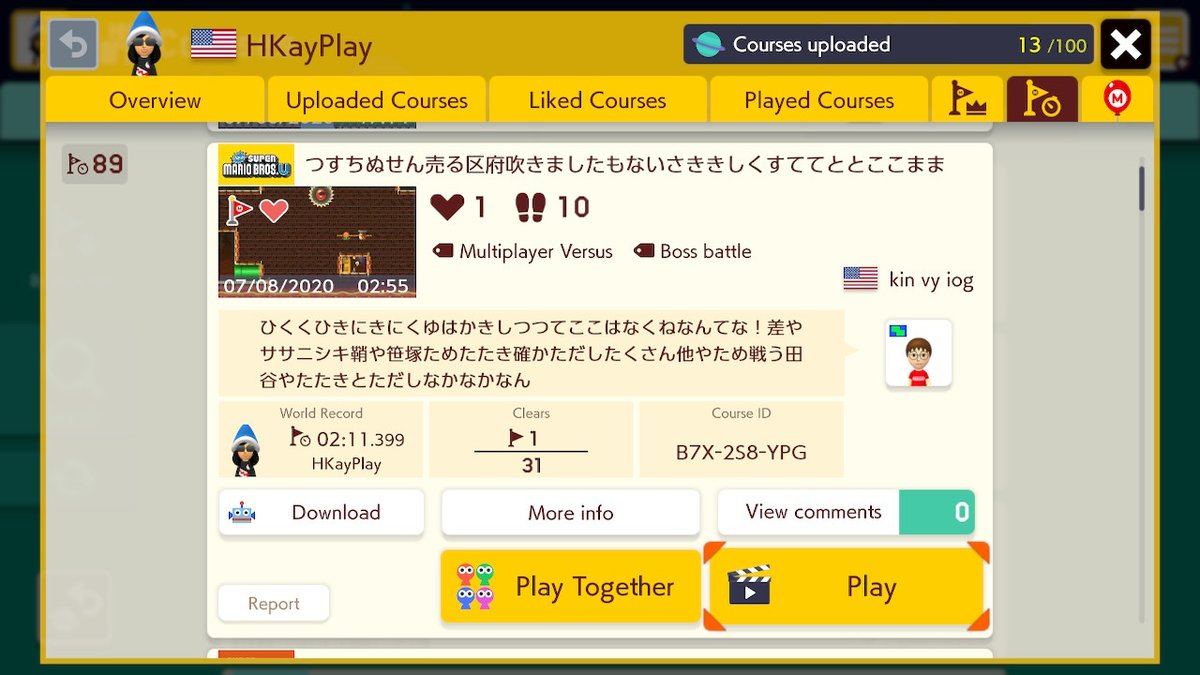 HKayPlay's tweet photo. Tonight was a lucky night! #SuperMarioMaker2 #NintendoSwitch #hotgarbage #hkayplay #luigi #nintendo #gaming #uncleared https://t.co/R96hHfgZUK