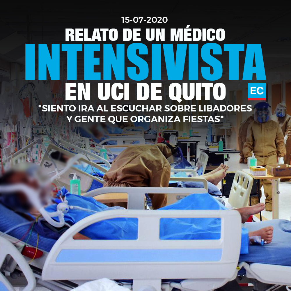 #Covid19 | “Hemos tenido pacientes hasta 50 días; la edad no tiene que ver”. ¿Qué está pasando en las sala de UCI en #Quito? El relato de un médico intensivista » bit.ly/IntensvUCIQ