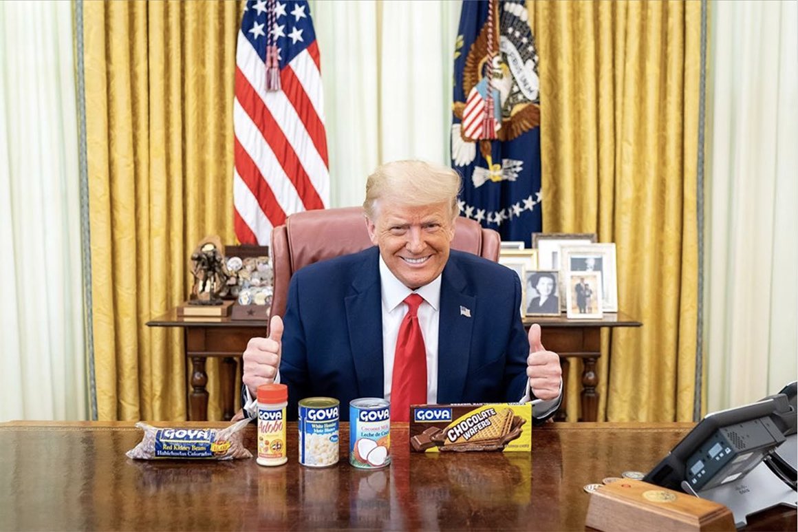 JeffAbraham111's tweet photo. Seriously can this be real? Ethics laws state that any executive branch employees canโt endorse a product or service. I guess the analogy is if you are a rapist & murderer they wonโt charge you with jaywalking #Trumpcrimeswamp #justwhenyouthoughtitcouldnotgolower #isthisthebottom https://t.co/zamhAuo2Jf