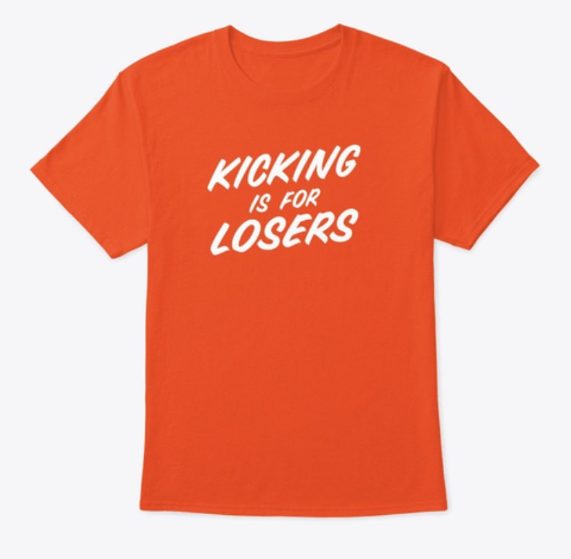 Alright everybody, we’re giving away two pieces of Kicking Is For Losers merch once we hit 7,000 followers. Help us help you! Must RT this post and two winners will be selected randomly. <a href="/kellyinvegas/">Kelly</a> <a href="/vegasmurray/">John Murray</a>