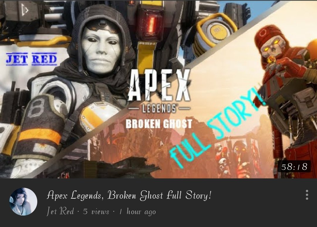 HaikyuuTrash11's tweet photo. I uploaded the full 'Broken Ghost' story to my YouTube channel 
Please check it out! And also support me by subscribing 💜
https://t.co/8UqDYRJWDp

#apexlegends #PS4 #gamergirl #games #Titanfall2 #apex_legends #gameplay #subscribe #ea #Respawn #youtube #story #brokenghost #LRT https://t.co/Z0whK3tEBP