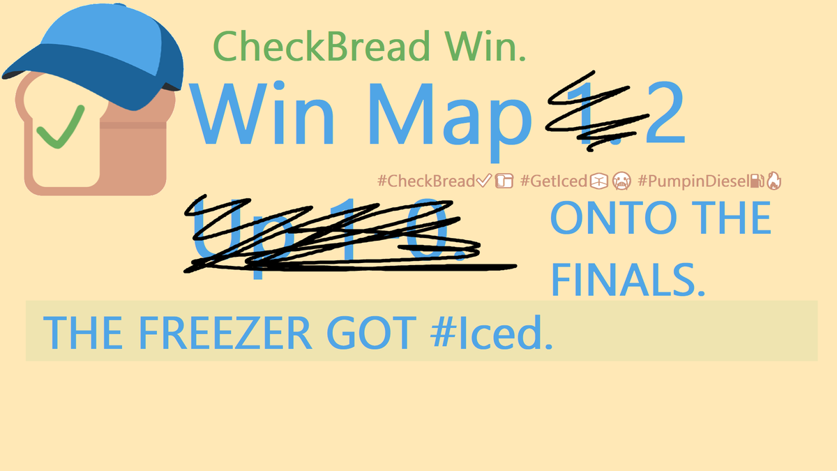CHECK_BREAD's tweet photo. won map 2. 13-8. they got shit on less hard. split blows. GGs onto the grand finals.

https://t.co/QqQCPf70zt #PumpinDiesel ⛽️🔥 https://t.co/mtwn9LzrKx