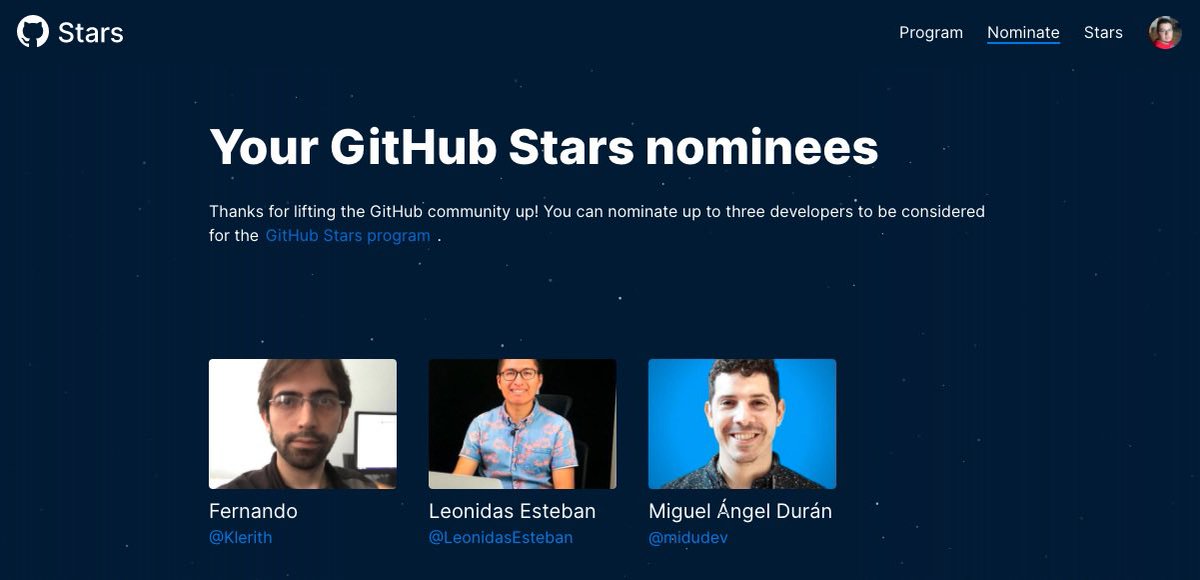 JohnCod3's tweet photo. Estos son mis nominados a #githubstars todos unos cracks. https://t.co/s1OYgawYHr