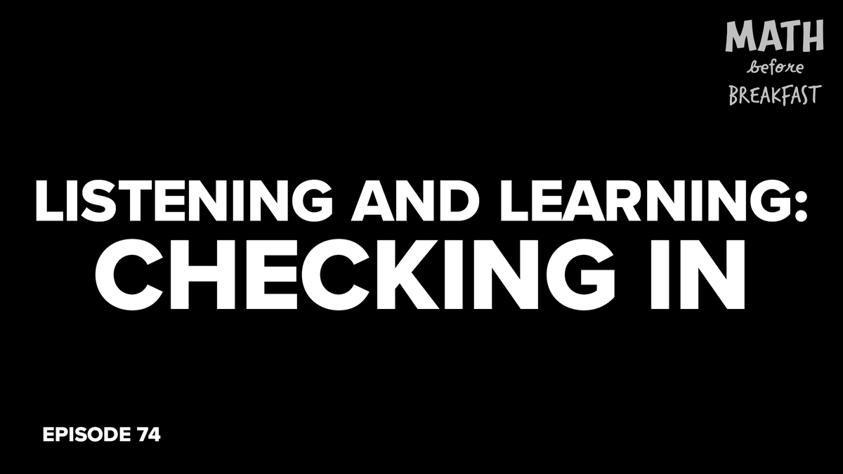 It's been about 6 weeks since we shared that we were taking a break from regular episodes to listen and learn about race and racism. We recorded a check in today to let you know what we've been learning. 

mathbeforebreakfast.com #mtbos #iteachmath