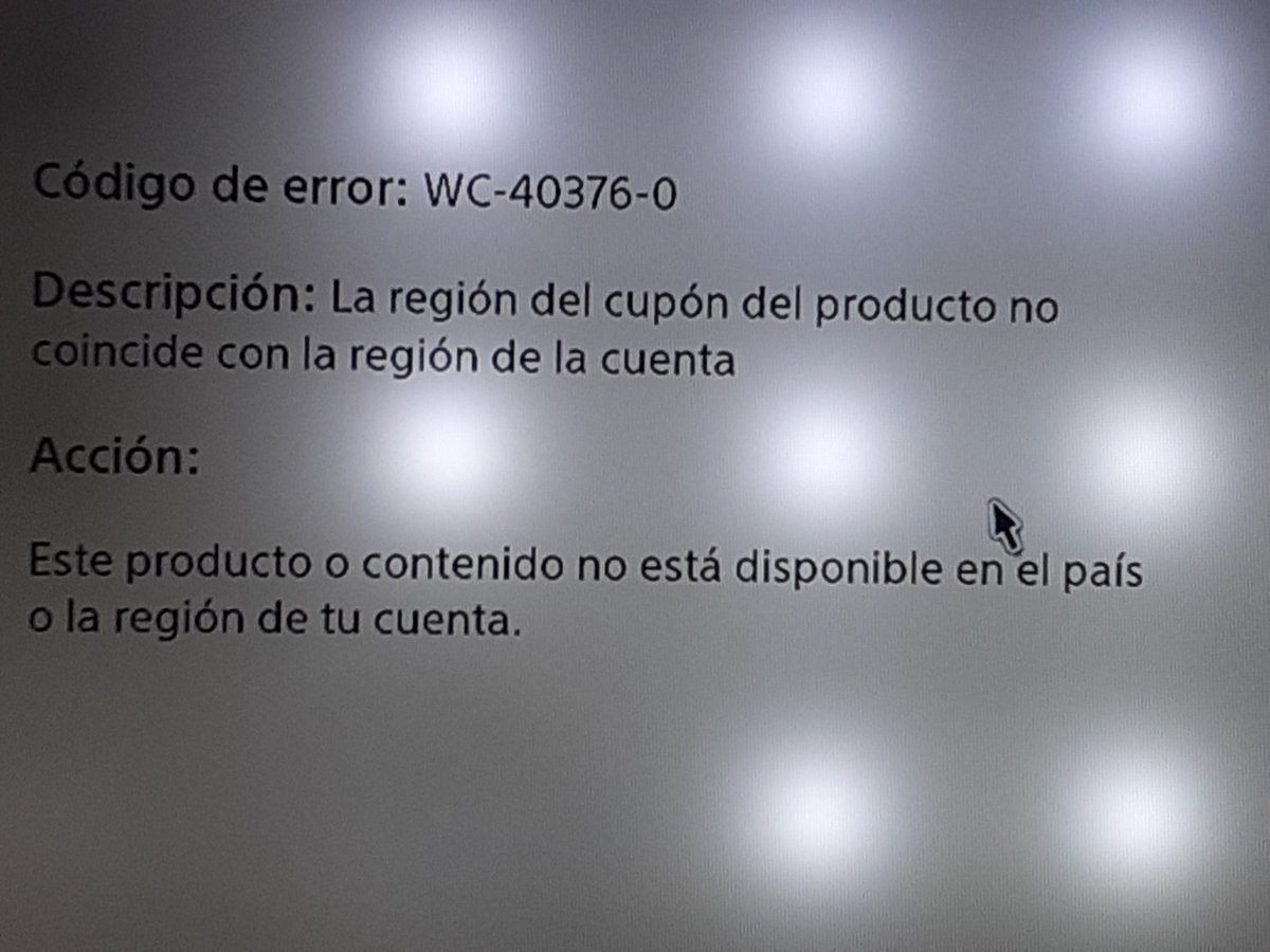 Esta descripción aparece cuando quiero obtener mis tokens a través del código que trae.