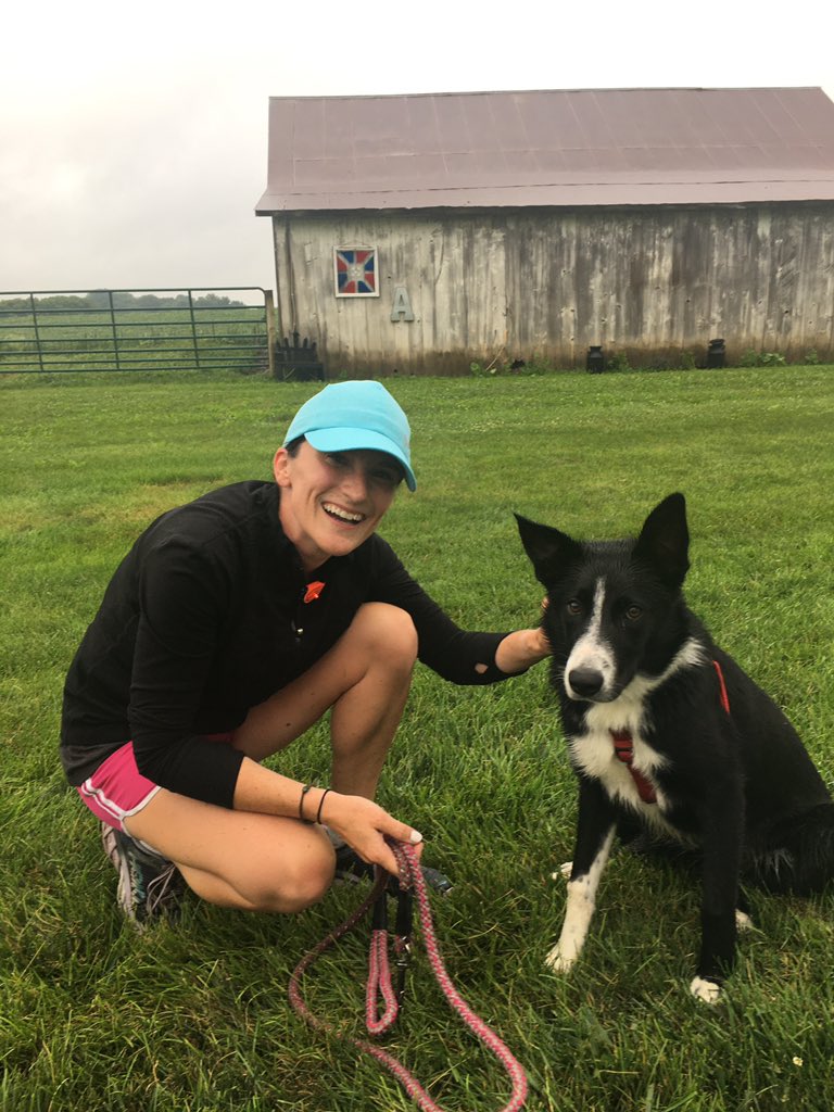 h_maye_a's tweet photo. No phone, no fitness watch, and not a single care given. 
Just the sweet sounds of rain hitting the field and our feet hitting the gravel. 
#peace #countryrunning #bordercollie https://t.co/Mgt5J7FBzT