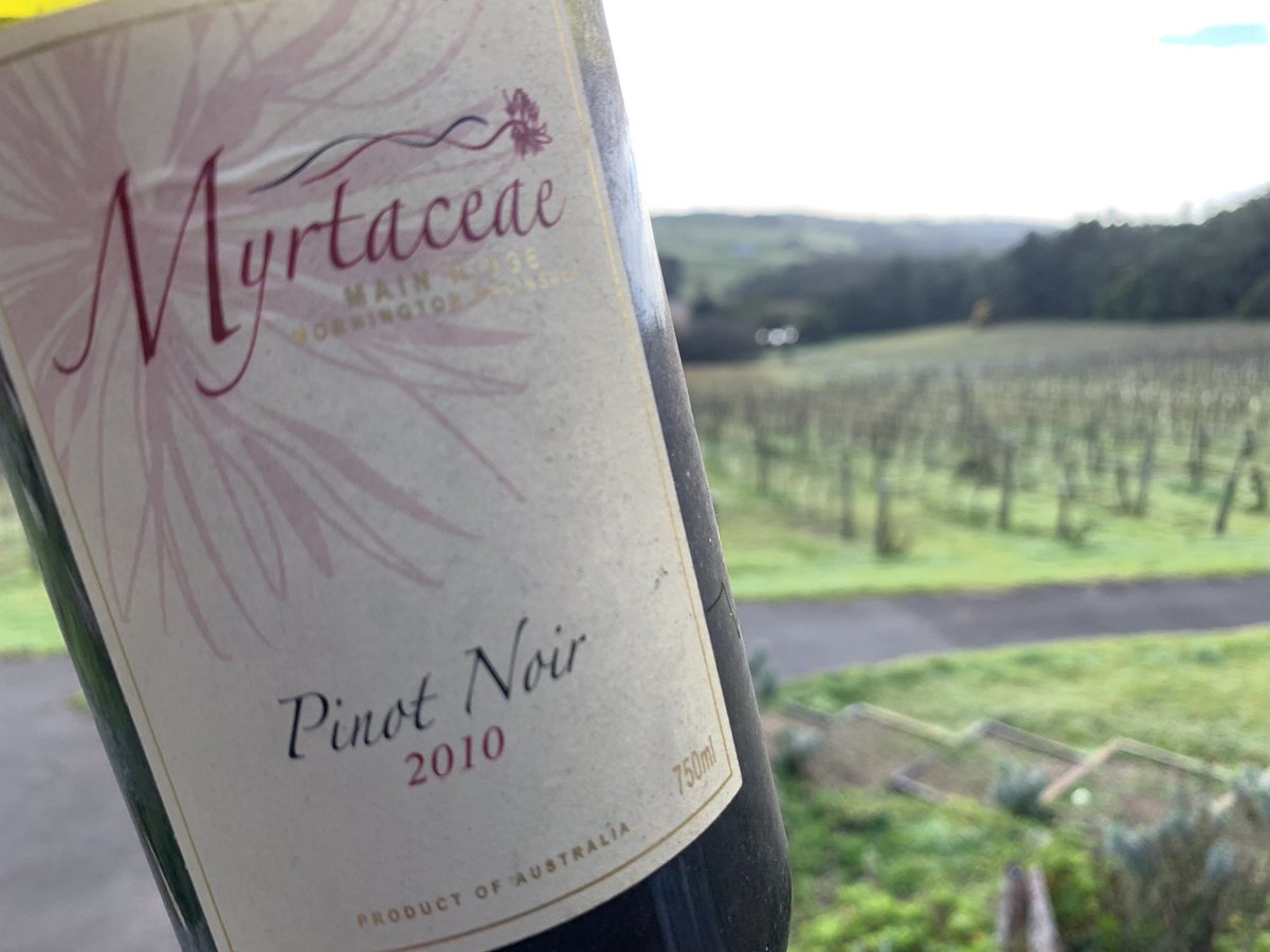 eldridgeestate's tweet photo. Last nights tipple was absolutely on song. Lovely aromatic, light weight, sappy style that I love. #morningtonpeninsula #pinotnoir #superwine #Myrtaeae https://t.co/EUv1QXj9gN